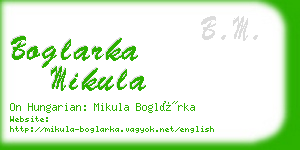 boglarka mikula business card